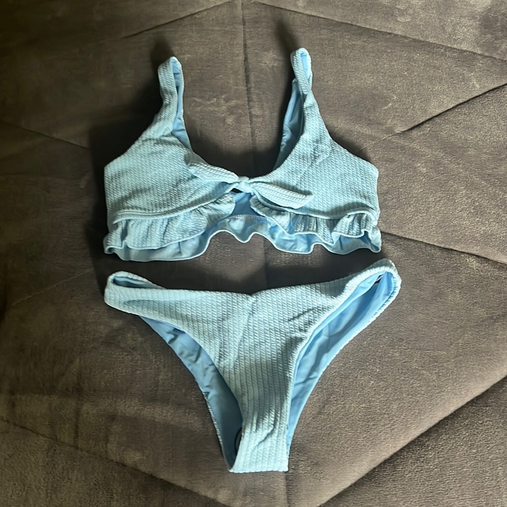 Shein Ruffle Tie Bikini